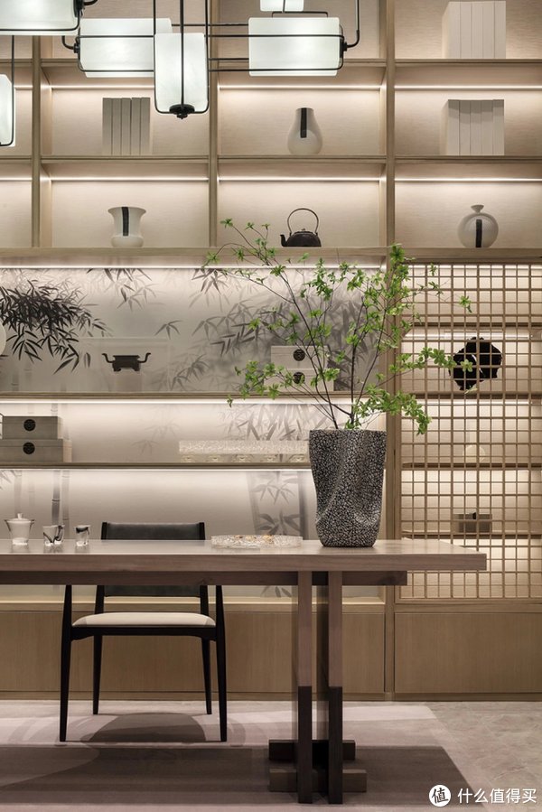 中式|河南小夫妻的318㎡别墅火了，入户诗意新中式，藏不住的高级感