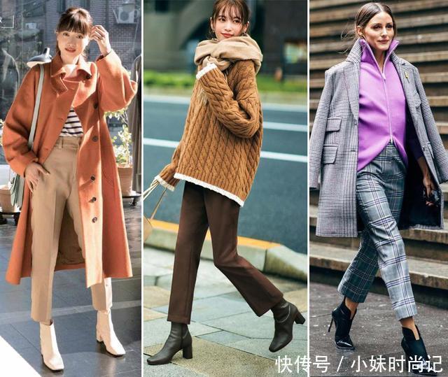 紧身小黑裤|做个不露脚踝的时髦精, 裤子+短靴的4种搭配思路, 又美又飒