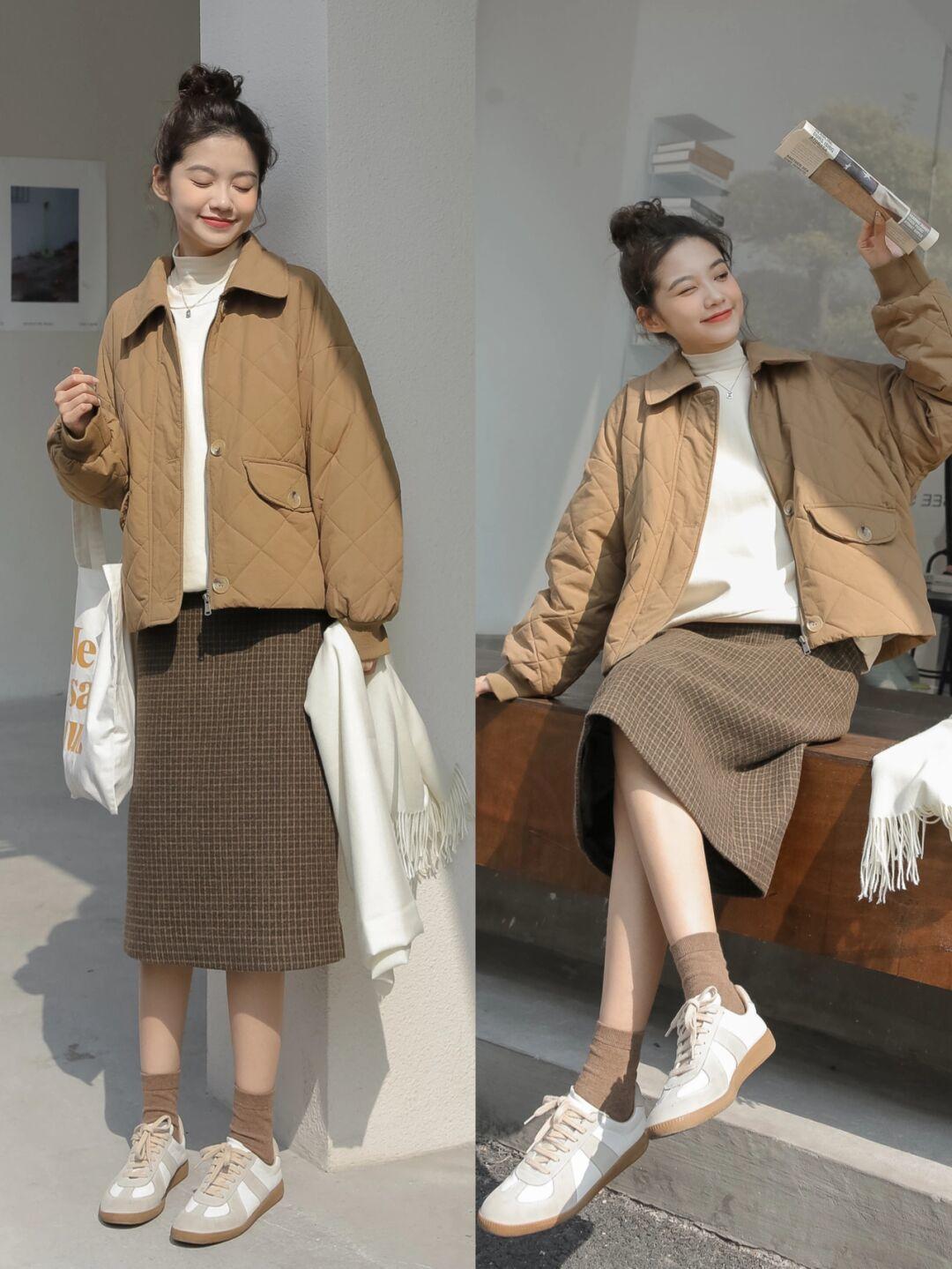 保暖 冬天别只会穿毛衣,试一试这件深灰色大衣,保暖还很有女人味!