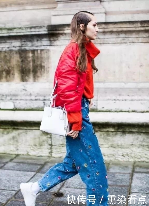小仙女可以|别老穿大衣+阔腿裤,羽绒服搭阔腿裤更配,轻松提升气场