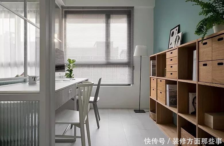 书桌|108㎡清新北欧,开放宽敞的格局,生活更有仪式感