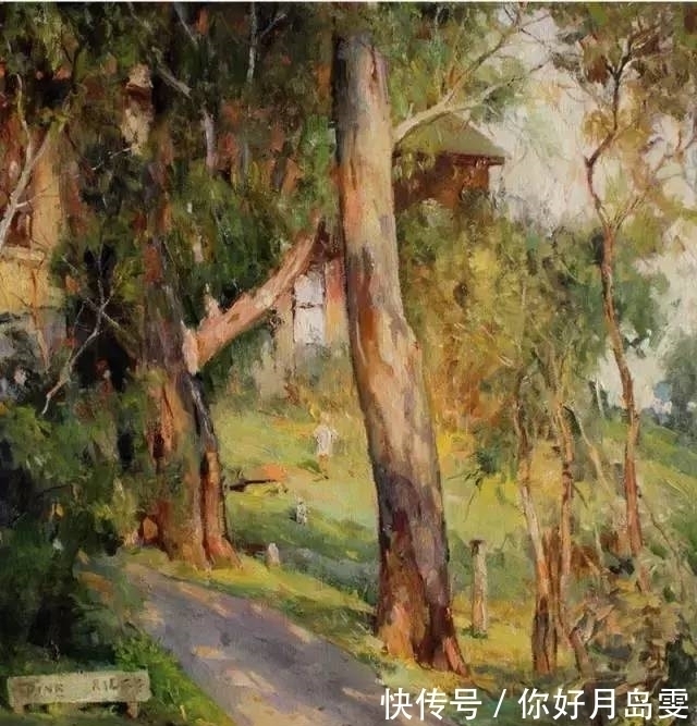 布面油画&著名油画家杨鸣山的风景写生作品，净化心灵！