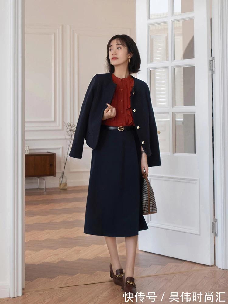 藏蓝色 时尚穿搭,藏蓝色经典百搭又成熟稳重,非常洋气