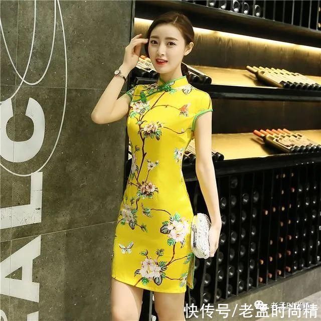 穿上唯美旗袍裙，使你身材展现天生丽质，完美无缺