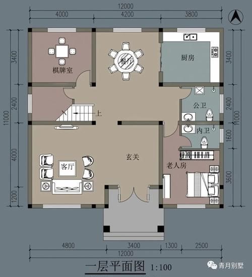 乡村|12×11米二层乡村小别墅,简洁实用又便宜,回乡给妈妈建一栋