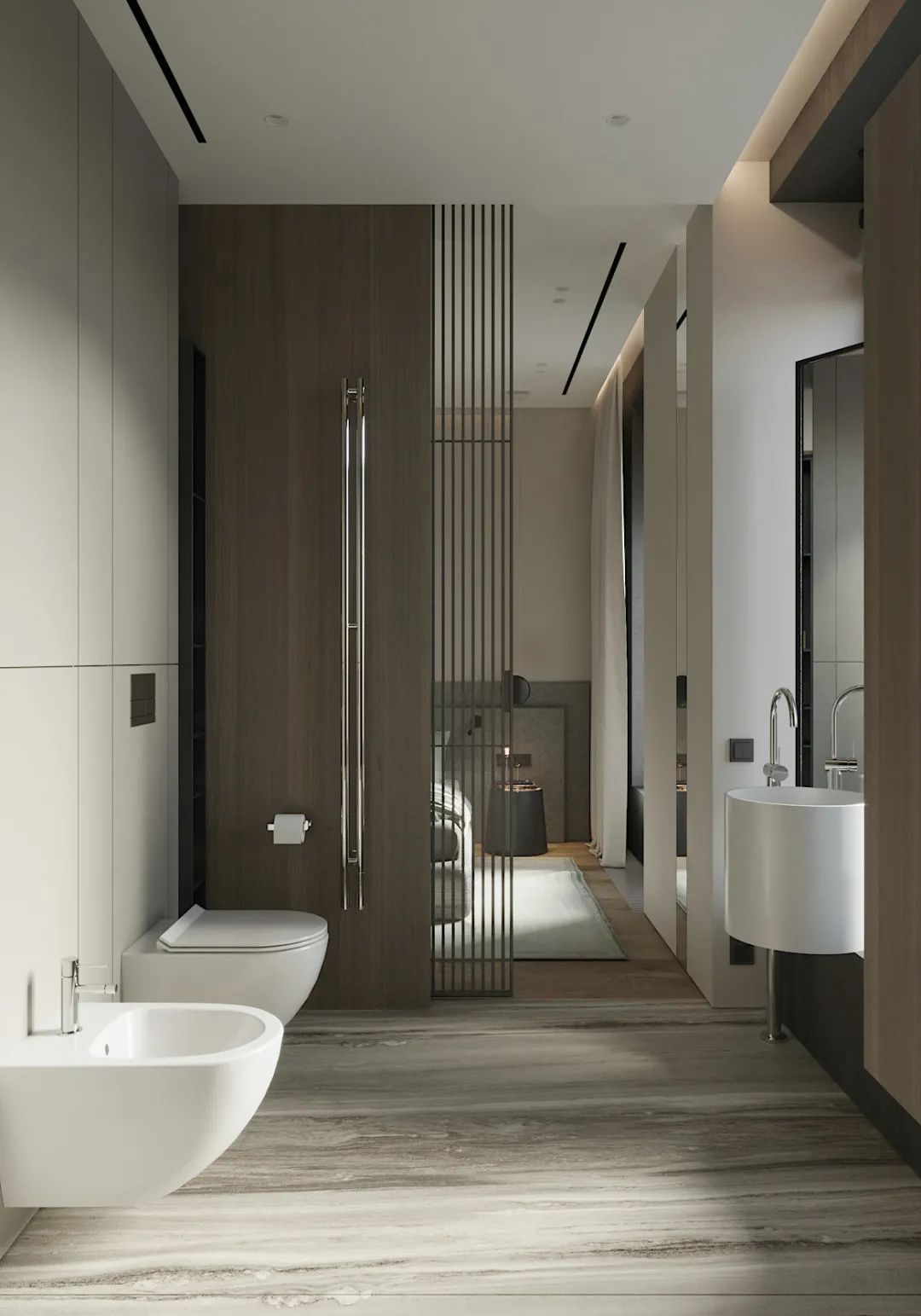 墙面|93㎡现代简约，简洁朴素+低调的灰色，营造舒适从容的氛围感