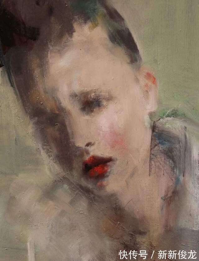 画家@她以生动、动感和现代的笔触,描绘画面