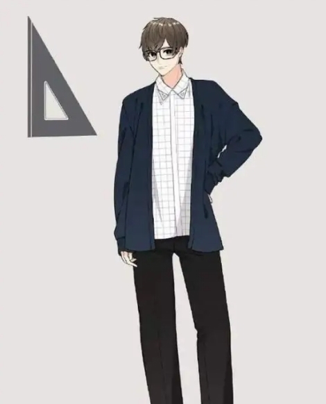 小姐姐$学习工具拟人化,圆规化身长裙少女,便利贴少年好帅