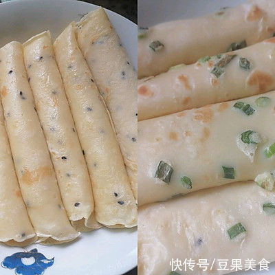 黑芝麻|快手必备菜单‖可盐可甜鸡蛋饼，速速get