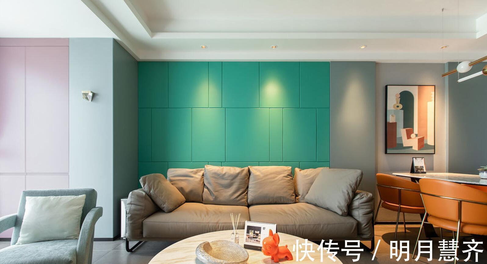 卧室|这应该是最美的撞色设计了,全屋没有丝毫的俗气,反而很精致