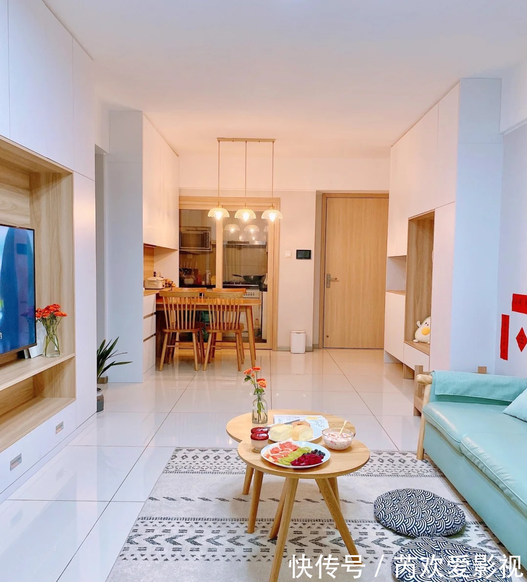 全屋|走进她家,才知什么叫美观与实用并存,全屋温暖又清爽,太舒服了