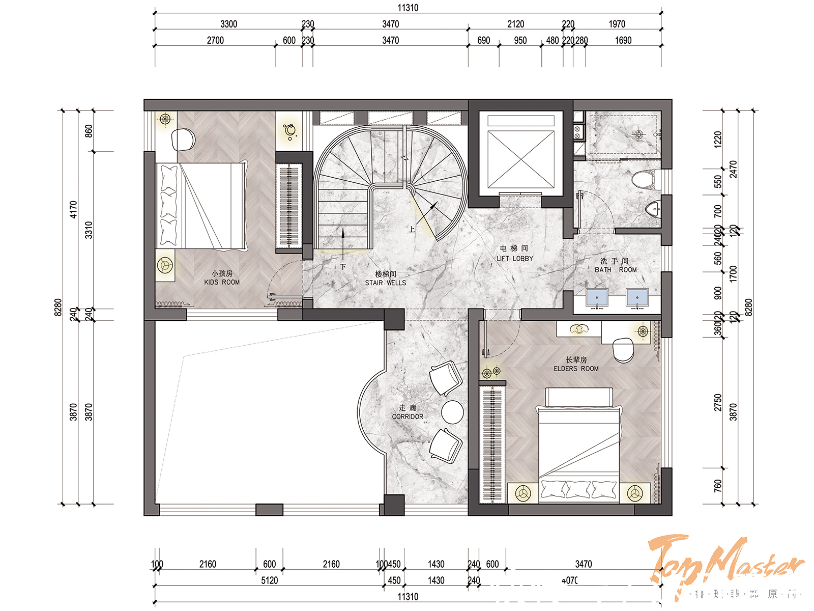 星河苑|星河苑400㎡法式,春天的芭蕾