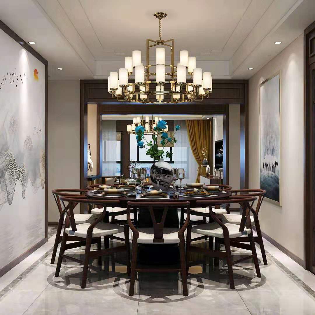 现代新古典装修,清新优雅,呈现出浓浓的东方情调,稳重大气