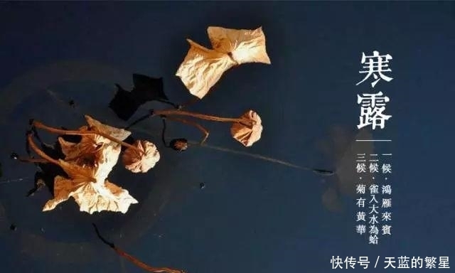 至,农谚寒露过三朝,迟早一齐标啥意思?