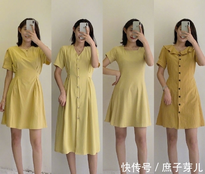 穿搭 夏季气质感穿搭指南！姜黄色T恤配白色高腰裙明媚减龄，淑女知性