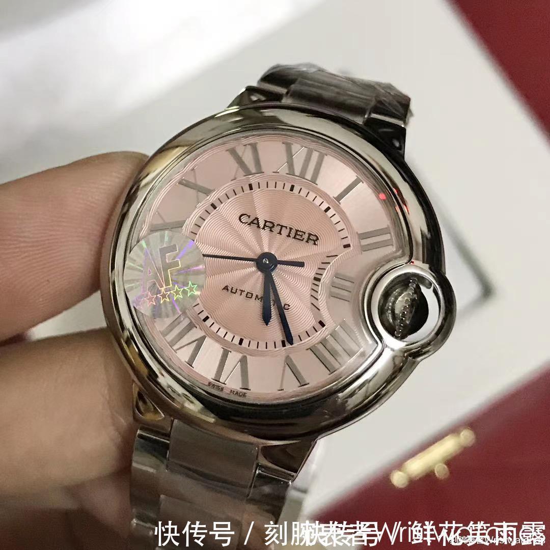 af厂 AF厂卡地亚蓝气球33mm粉盘076原装机芯对比正品乱真吗?