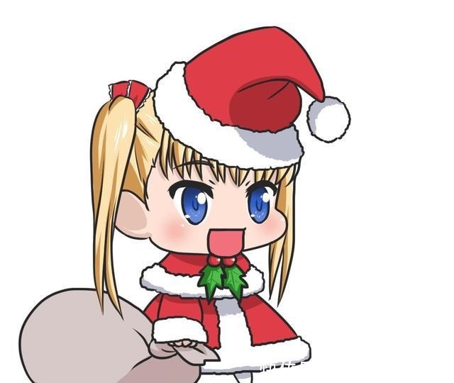 日本画师笔下的圣诞妹子们,戴着圣诞帽的爱莉酱好可爱