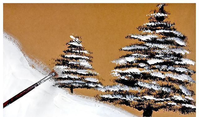 雪坡|儿童画教程|邂逅一场冬日的冰雪奇缘《难忘的一次滑雪》