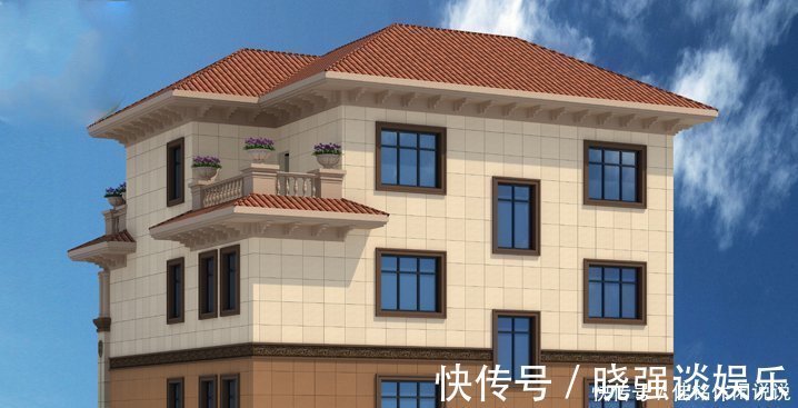 别墅|12.8×13.4米欧式别墅，外观够大气，老家建一栋很有面子