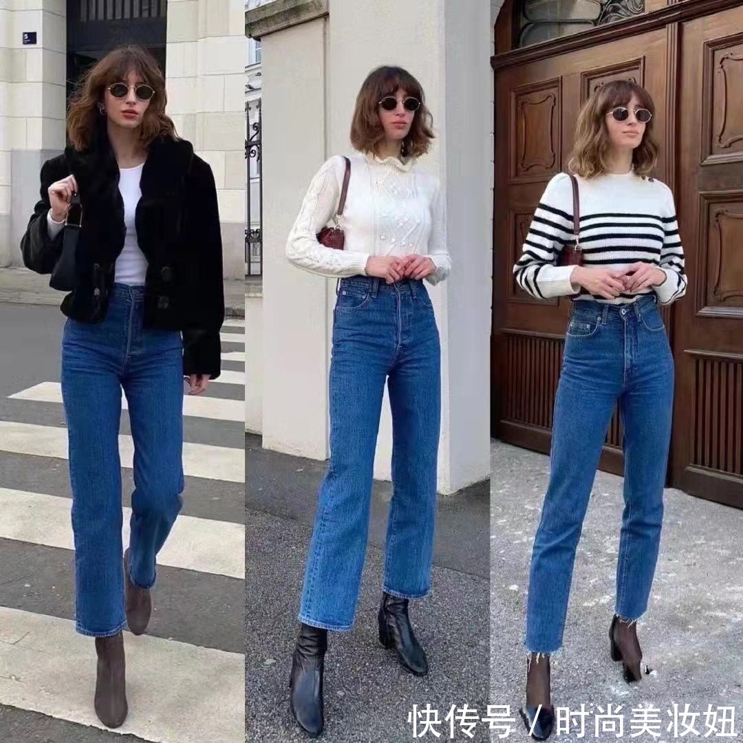 高跟鞋|牛仔裤不一定配小白鞋,24套法式优雅穿搭范本,满满的高级感