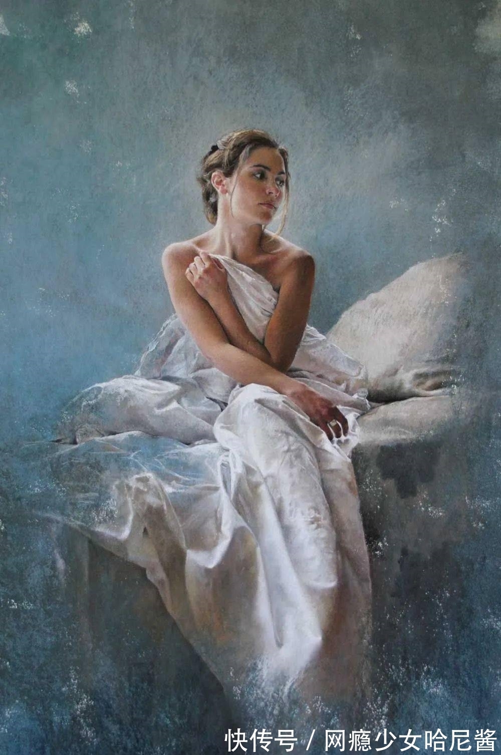 画种|赏心悦目,活色生香——女画家色粉笔下极致唯美的女性人体肖像