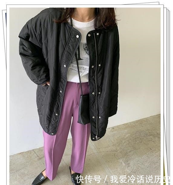 时尚 既轻松又美丽!5种百搭颜色“绗缝”棉服的30个穿搭示例!
