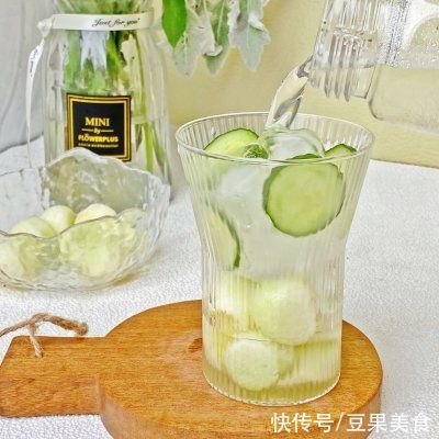 流光舞|#一周减脂不重样#蜜瓜青瓜气泡茶?我的低卡快乐水