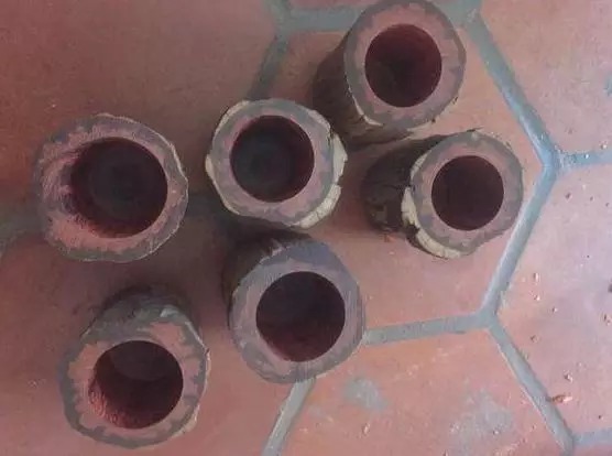 紫檀木料|分享小叶紫檀笔筒掏空技术