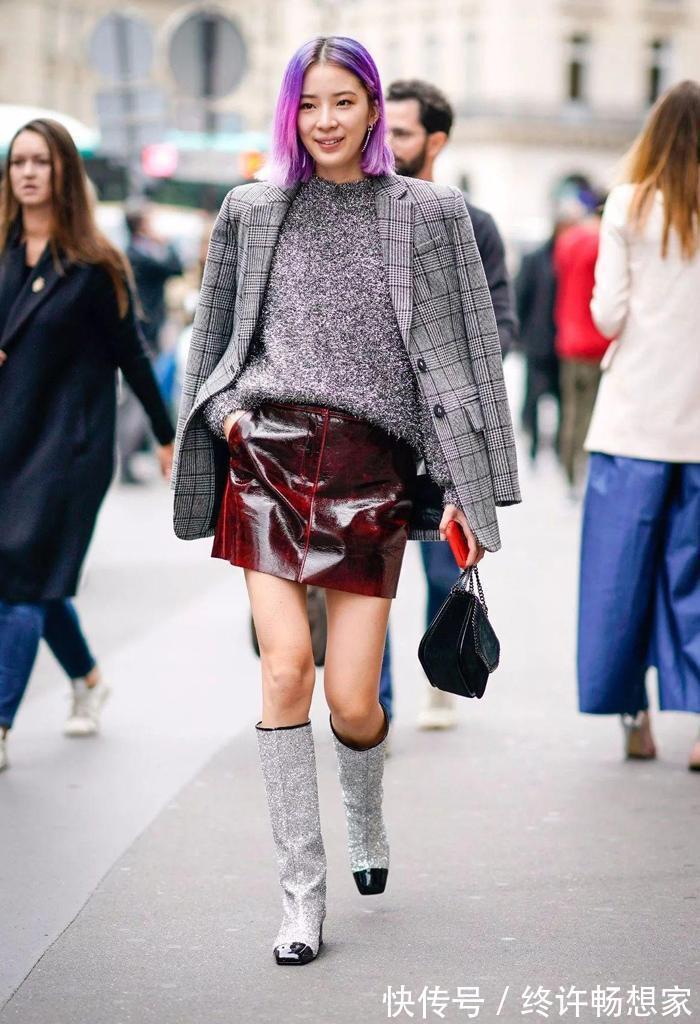 身材 谁说皮裙难驾驭教你根据身材来穿搭，不仅显瘦还很潮，快学起来