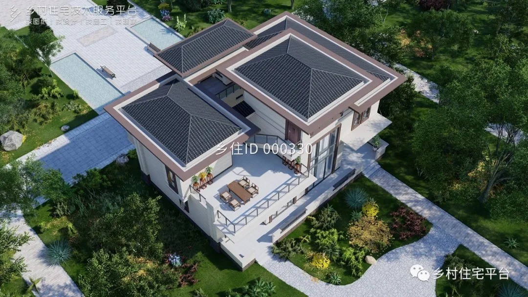 造价|乡住免费图纸土建造价参考65万面宽16.1m×进深11.2m 二层欧式别墅