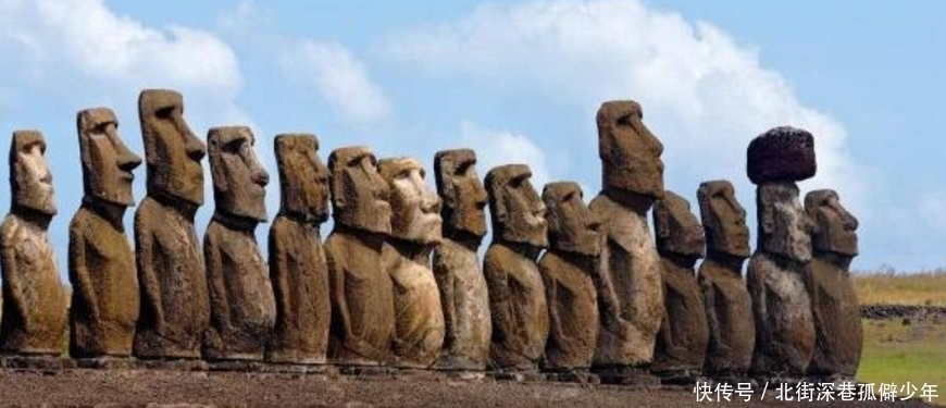 世界上最神秘的岛屿，惊现900尊巨型石像，半个身子被埋在地下