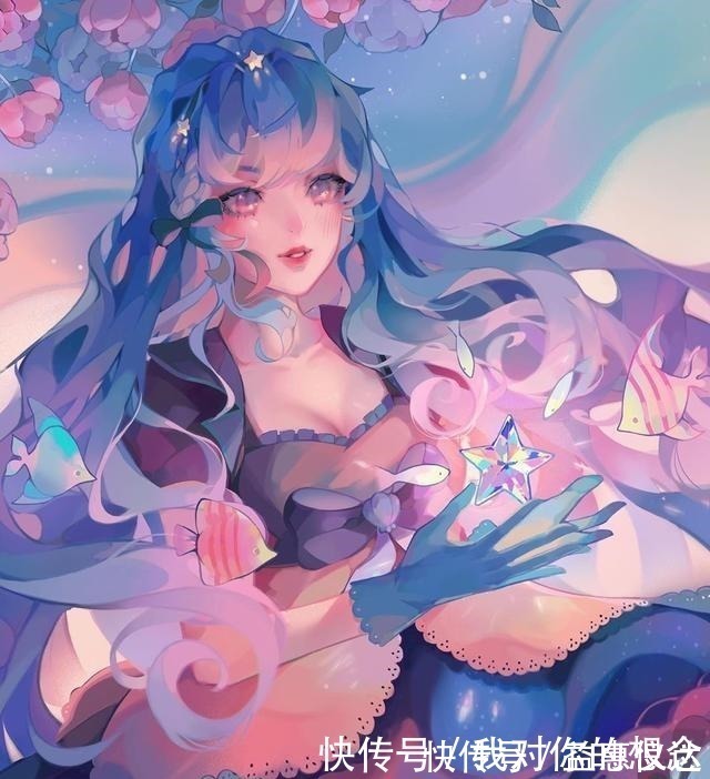 梦幻|插画师笔下的甜美少女系,斑斓的配色,让人一眼看去就着迷不已