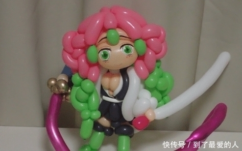 蔷薇少女|用气球还原出动漫角色,鬼灭之刃恋柱超可爱,漫迷:我全都要
