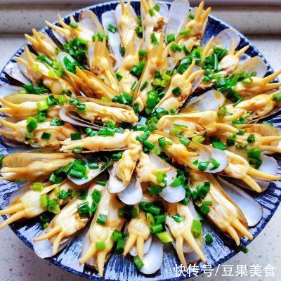 养生|#我的养生日常-远离秋燥#葱油小海鲜蛏子