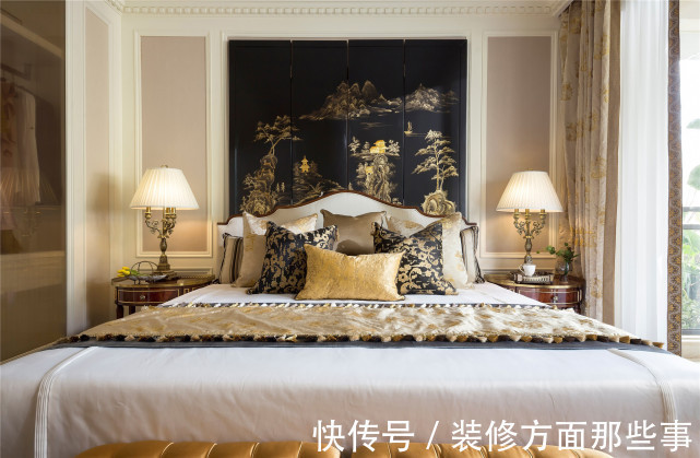 装修|110平欧式三居室,实力诠释“居无石不雅”的豪华大气感