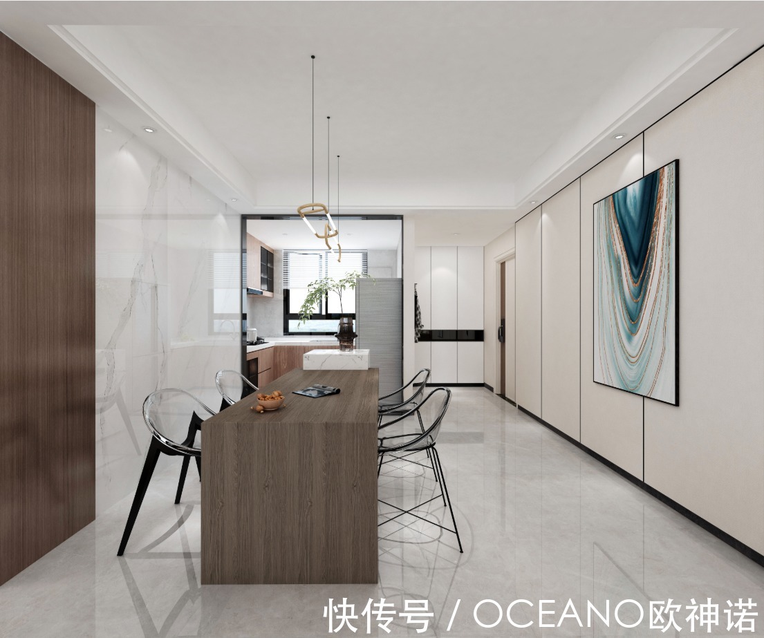 背景墙|118㎡的新中式，典雅韵味与现代简约的巧妙融合