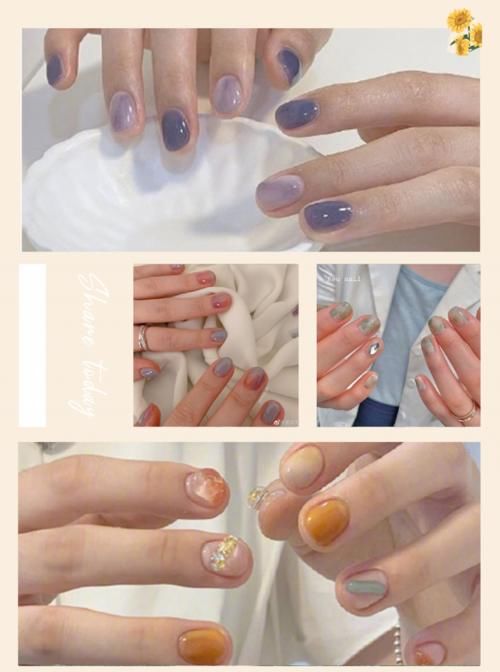这50款又甜又辣的春夏“果冻美甲”，拿图去做！
