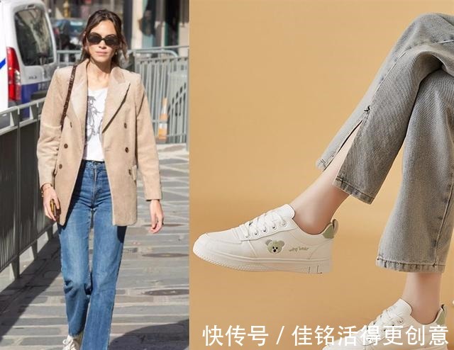 小白鞋 秋天的鞋不用买太多,有这“3双”就够了,搭配西装时髦又舒适!