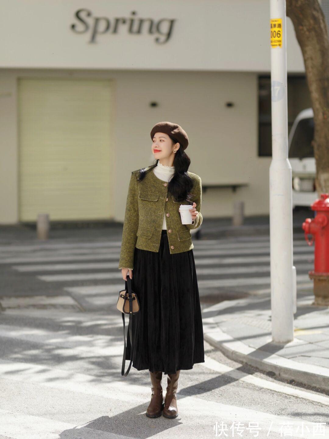 搭配|冬天除了穿大衣、羽绒服,还可以穿“毛呢外套”,简单实穿有气质