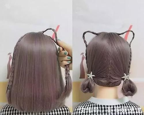 发夹|“学生党”创意编发,扎完后少女感十足大家赶紧学起来