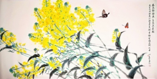 画家$汉中春天的符号丨画家李大庆笔下的“油菜花海”更走心!