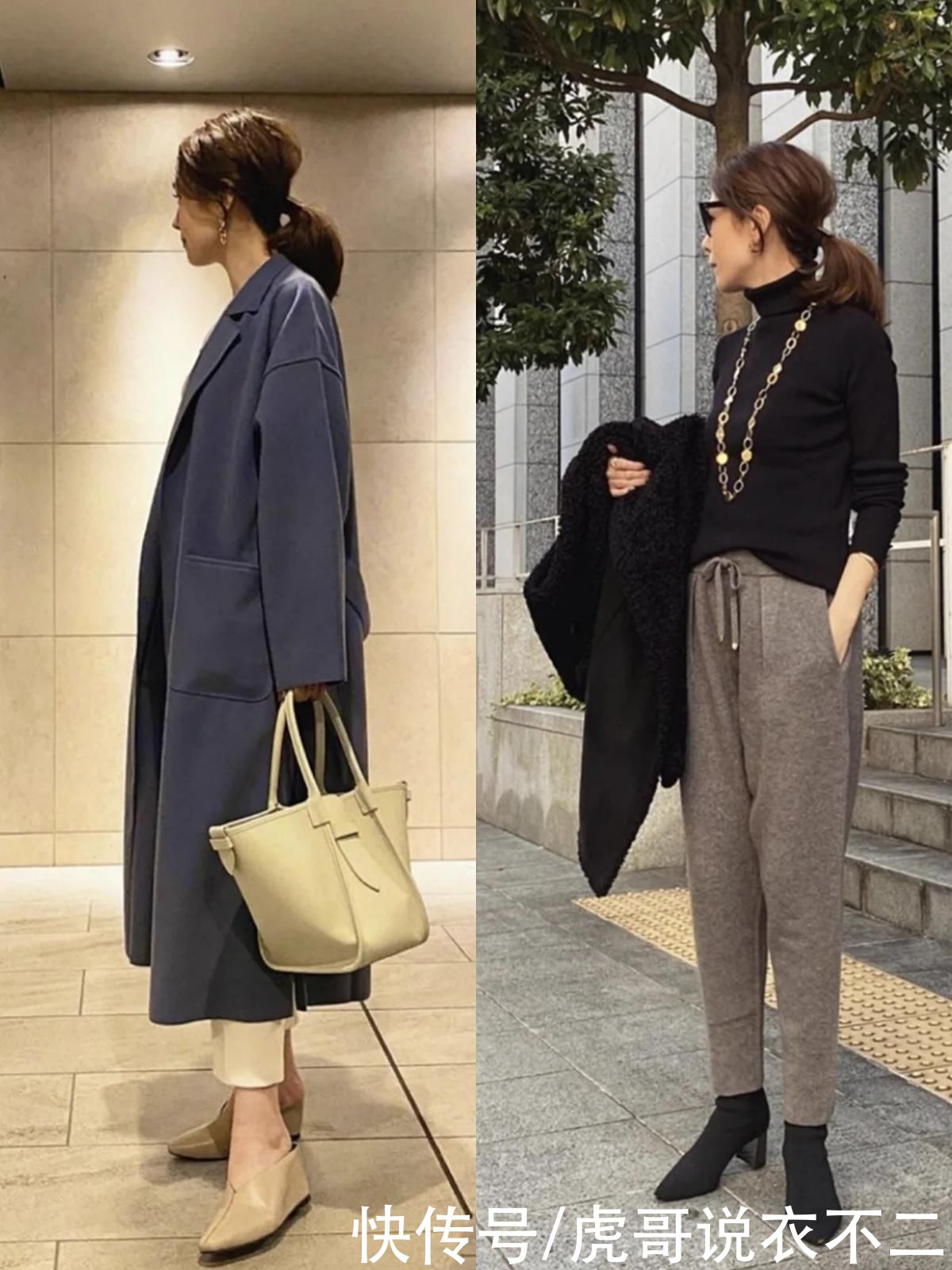 50岁的日本博主真会穿,简约又高级,这才是中年女性该有的打扮