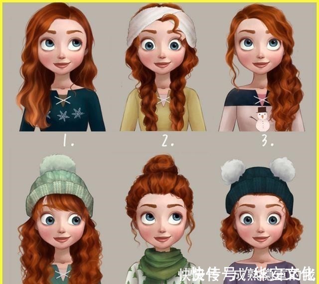 莫阿娜|迪士尼公主们换发型还会漂亮吗这位画师告诉你答案