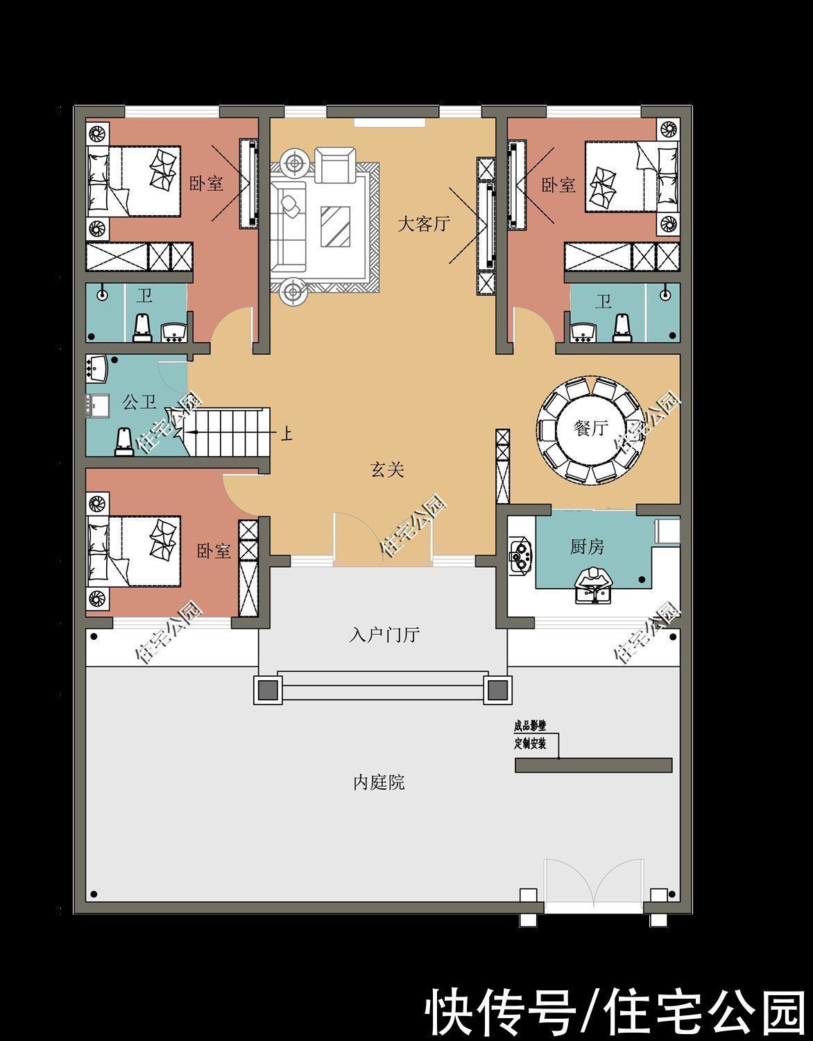 二层|下半年建房就选这10套二层吧，颜值一套比一套高，30来万就能盖