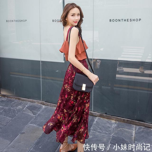 沙滩裙 好身材别不敢秀,这几款雪纺裙显瘦不庸俗