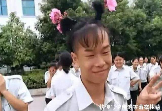 孩子的们|军训不剪头发这就是你的下场！女同学瞬间笑喷