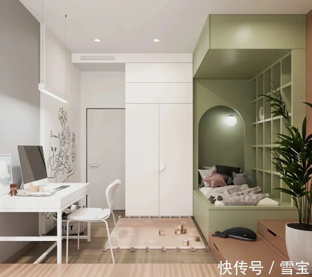 衣柜|定制衣柜十大品牌的儿童房间设计，不仅仅是可爱!