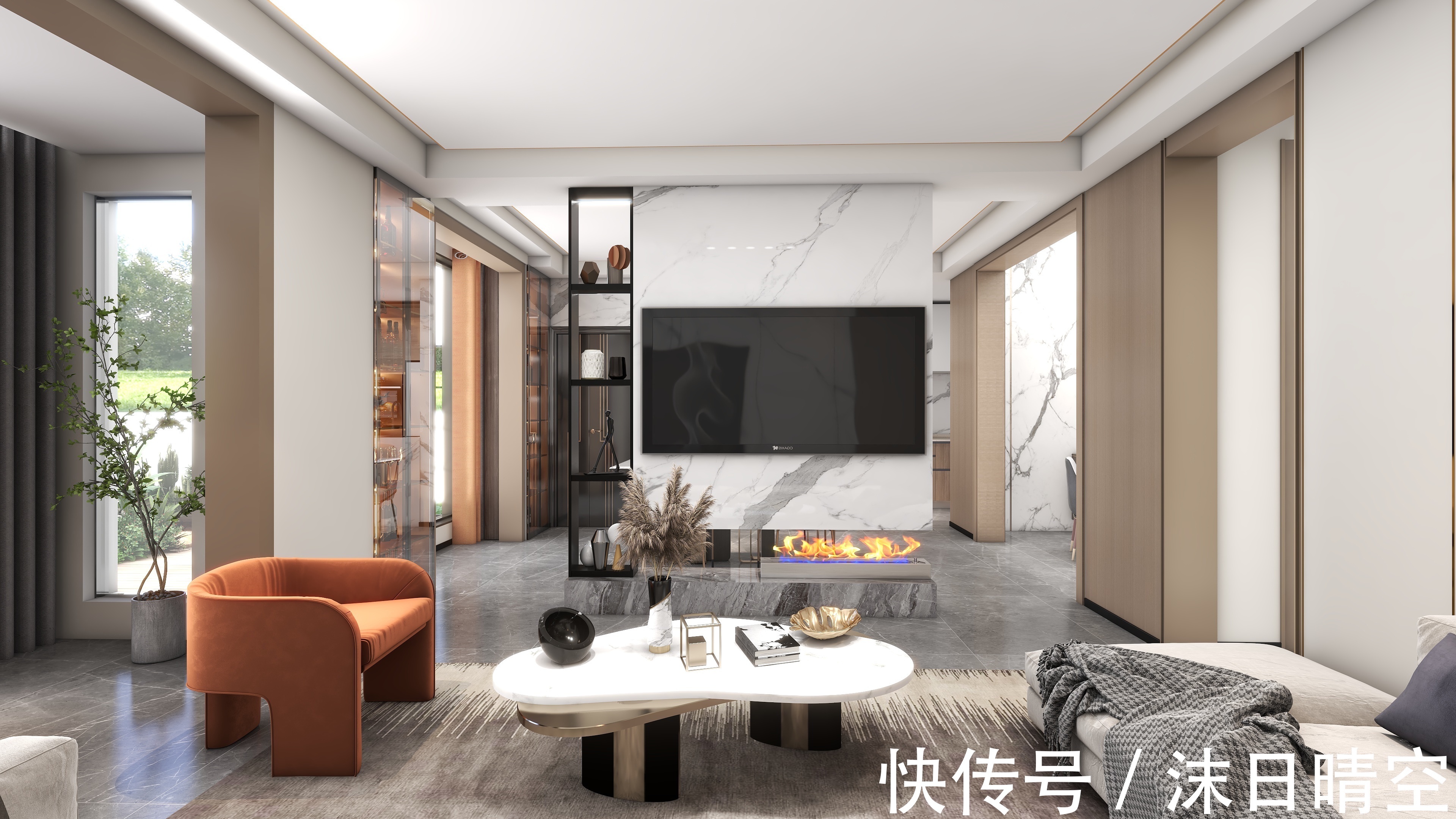 轻奢|【鲁班装饰】山海春风160㎡现代轻奢风格，最懂生活的人。
