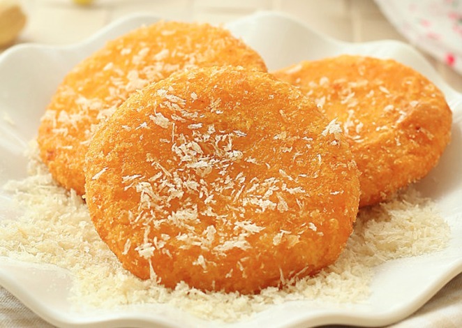 南瓜饼用糯米粉还是面粉,大厨教你做一个不一样的南瓜,太香了