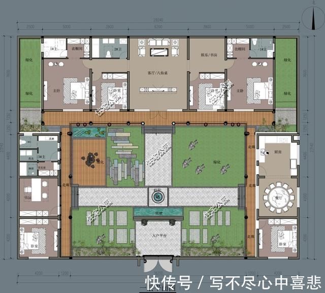 小知识|给农村父母盖养老房,这10套小平层真心不错,神龛堂屋火炕全都有